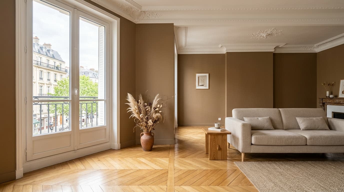 Salon entièrement repeint