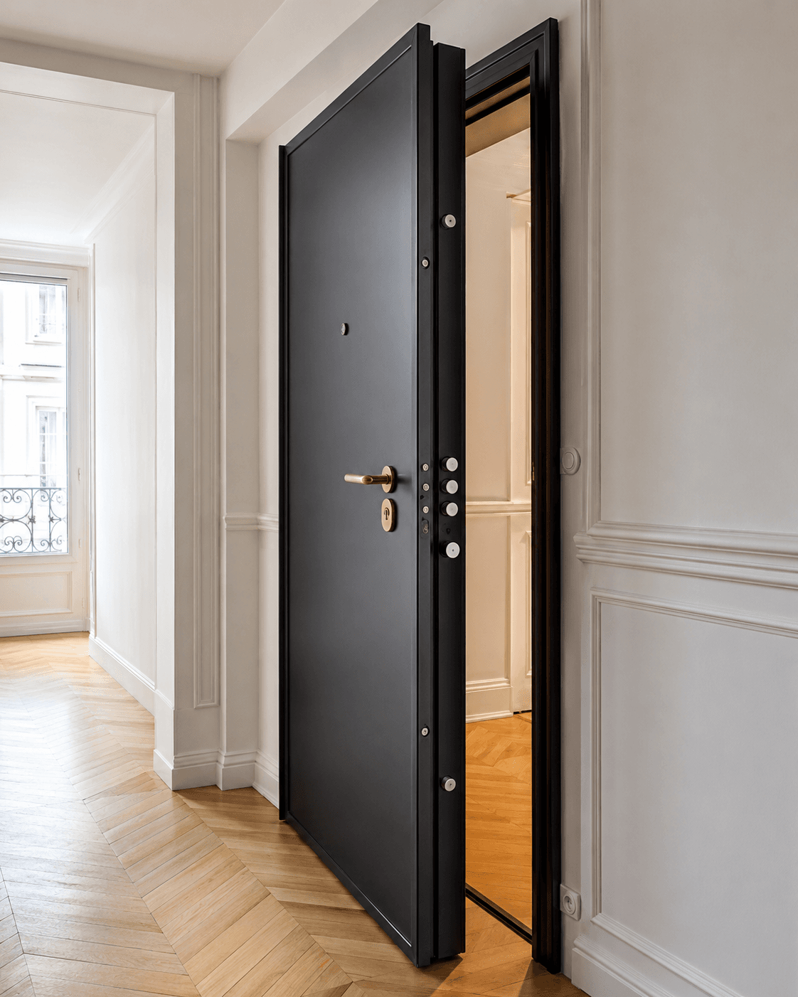 Porte blindée installée