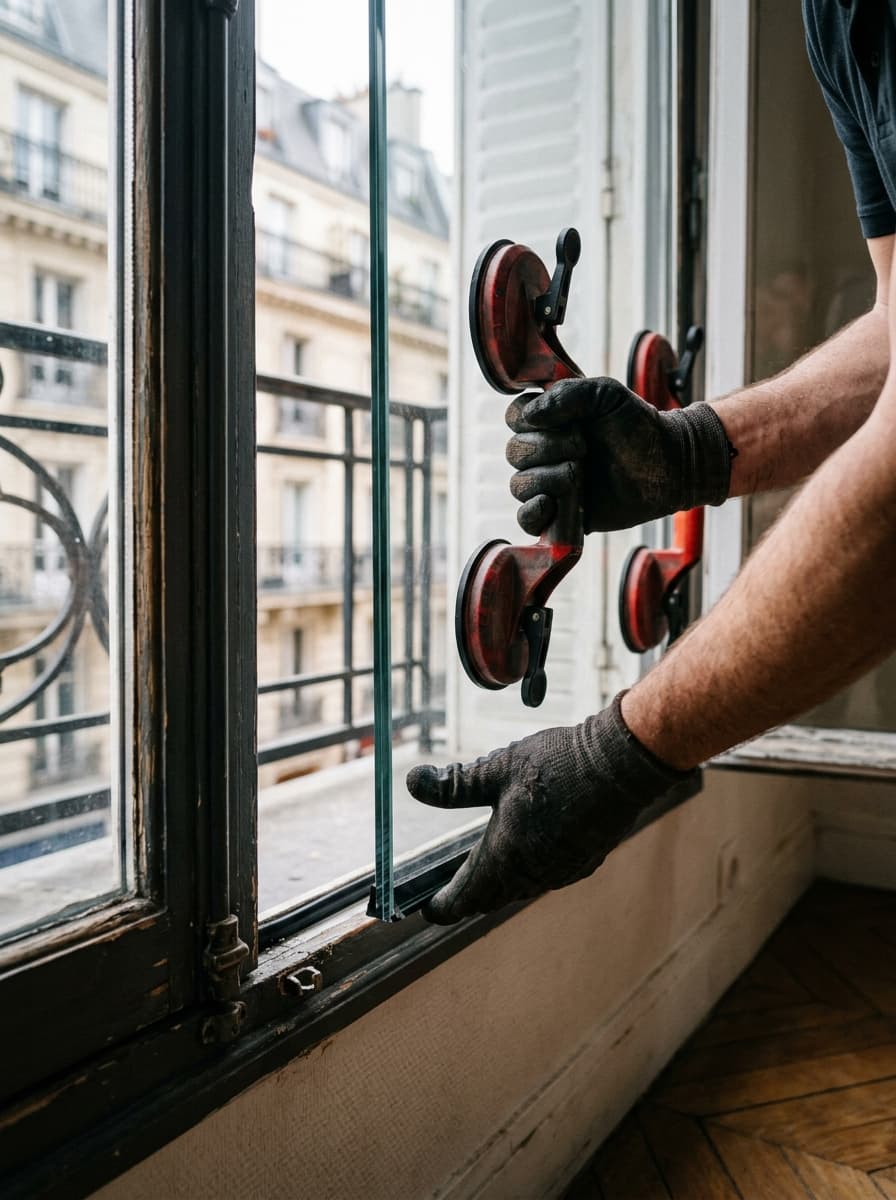 Remplacement vitre